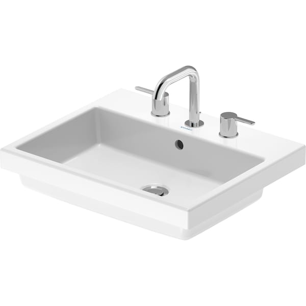 Duravit Vero Air Drop-In Bathroom Sink White 0383550030 - main